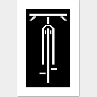 Biking Pixel Icon Symbol Art Cycling Love Bike Riding Art Posters and Art